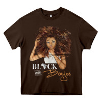 Chocolate Brown black and boujee [tb] Heavy Core Tee - linhVisuals