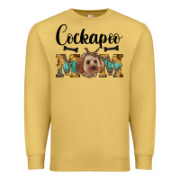 Antique Gold cockapoo mom western Premium Sweatshirt - RanaPortraitStore