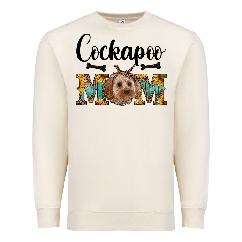 Cockapoo Mom Western Premium Sweatshirt by RanaPortraitStore | Teevron