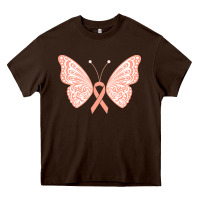 Chocolate Brown gynecologic cancer support t  shirt gynecological cancer awareness pea Heavy Core Tee - linhVisuals