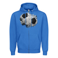True Royal cowhide soccer patch Zipper Hoodie - Jasminsmagicworld