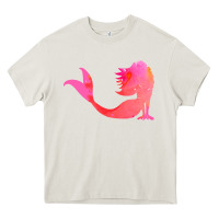 Cream mermaid t  shirt pink mermaid t  shirt Heavy Core Tee - linhVisuals