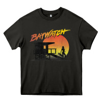 Asphalt baywatch lifeguard sunset t shirt Heavy Core Tee - linhVisuals