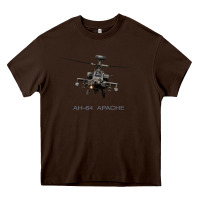 Chocolate Brown ah 64 apache longbow helicopter t shirt t shirt Heavy Core Tee - linhVisuals