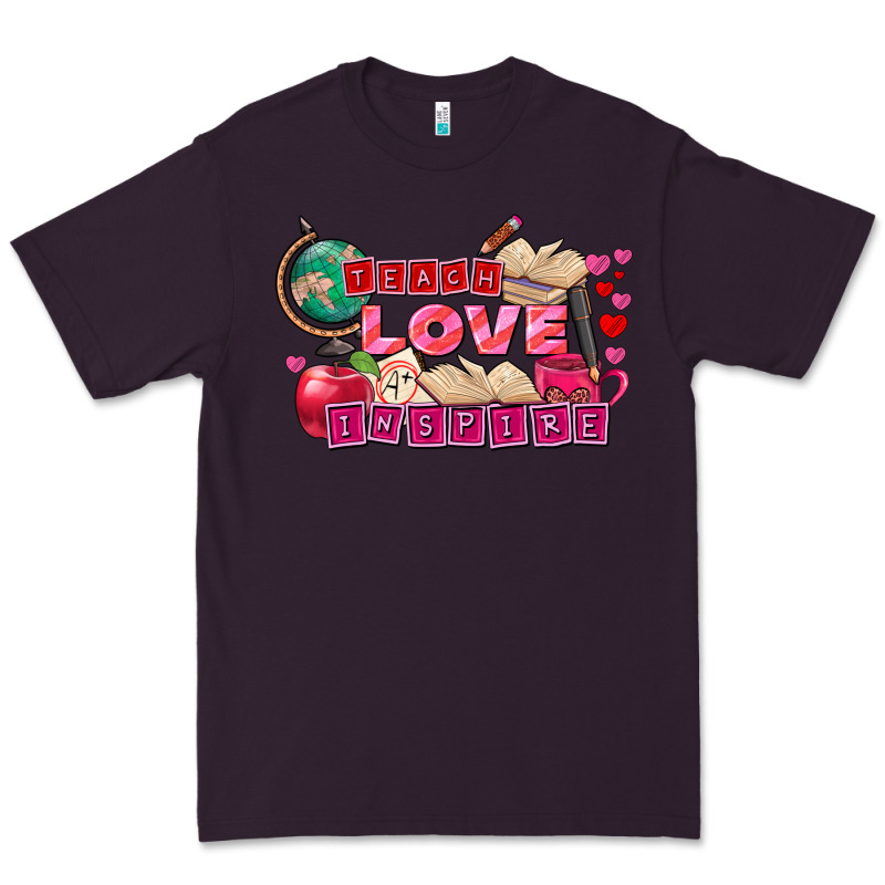 Valentine's Day Teach Love Inspire Premium Tee by FaDigitalArtStudio | Teevron