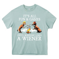 Arona it's all fun and games until someone loses a wiener shirt Heavy Core Tee - linhVisuals