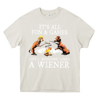 Cream it's all fun and games until someone loses a wiener shirt Heavy Core Tee - linhVisuals