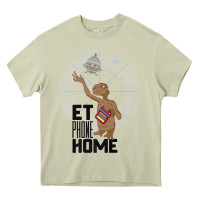 E.t. Phone Home Spaceship Flying Away Premium T Shirt Heavy Core Tee | Teevron