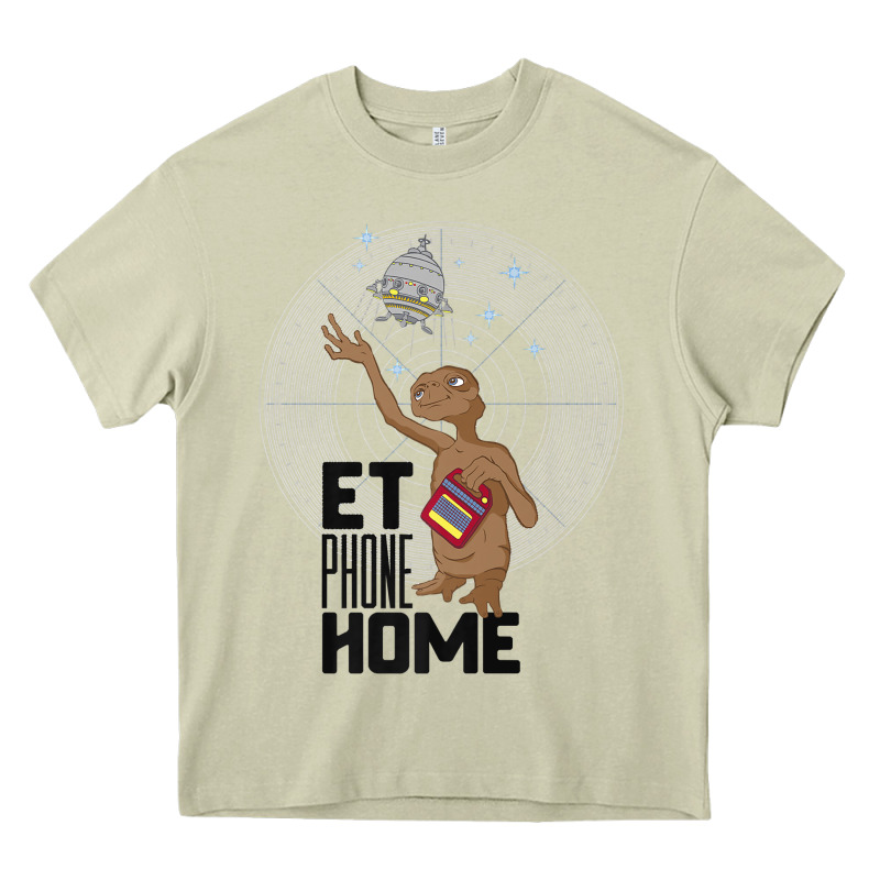 E.t. Phone Home Spaceship Flying Away Premium T Shirt Heavy Core Tee by linhVisuals | Teevron