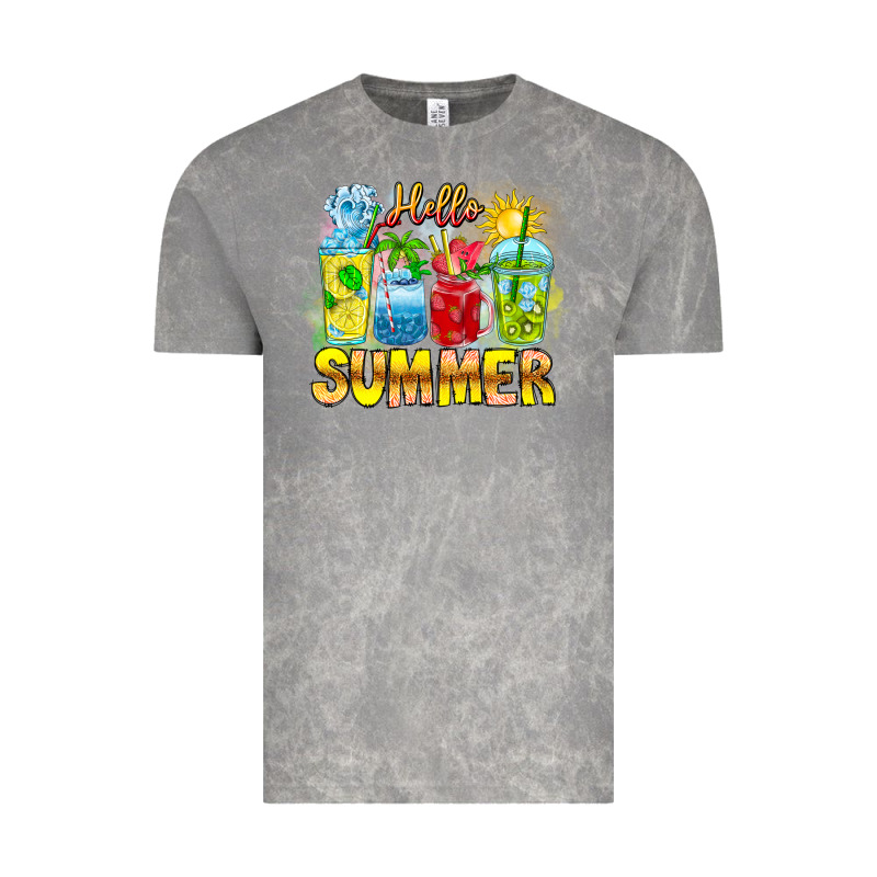 Hello Summer Vintage Tee by CowhideDigitalArt | Teevron