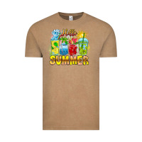Vintage Coffee Hello Summer Vintage Tee - CowhideDigitalArt