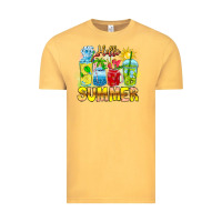 Vintage Mustard Hello Summer Vintage Tee - CowhideDigitalArt