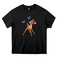 Black bambi Heavy Core Tee - linhVisuals