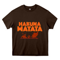 Chocolate Brown lion king hakuna matata Heavy Core Tee - linhVisuals