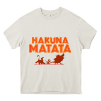 Cream lion king hakuna matata Heavy Core Tee - linhVisuals