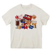 Postal Worker Coffee Cups Heavy Core Tee | Teevron