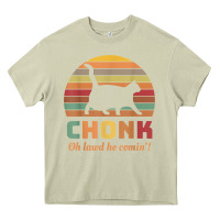 Mossy chonk cat scale meme retro oh lawd he comin' memes t shirt Heavy Core Tee - linhVisuals