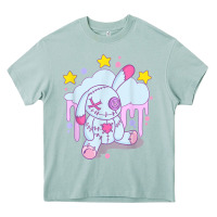 Arona bunny pastel goth voodoo doll t shirt Heavy Core Tee - linhVisuals