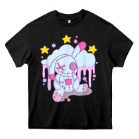 Black bunny pastel goth voodoo doll t shirt Heavy Core Tee - linhVisuals