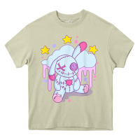 Mossy bunny pastel goth voodoo doll t shirt Heavy Core Tee - linhVisuals