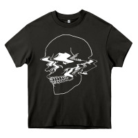 Asphalt creepy cool egirl eboy pastel goth vaporwave glitch skull sweatshirt Heavy Core Tee - linhVisuals