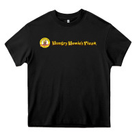Black howies pizza Heavy Core Tee - linhVisuals