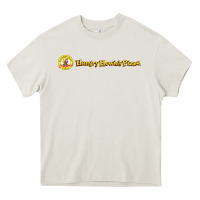 Cream howies pizza Heavy Core Tee - linhVisuals