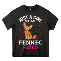 Asphalt fennec fox just a girl who loves fennec foxes t shirt Heavy Core Tee - linhVisuals