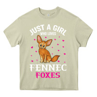 Mossy fennec fox just a girl who loves fennec foxes t shirt Heavy Core Tee - linhVisuals