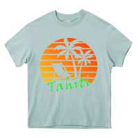 Arona outdoor t  shirt tahiti retro vintage sunset t  shirt Heavy Core Tee - linhVisuals