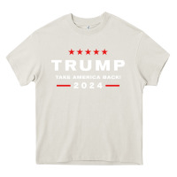 Cream donald trump 2024 take america back election   the return sweatshirt Heavy Core Tee - linhVisuals
