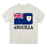 Flag Of Anguilla   Anguilla Banner T Shirt Heavy Core Tee | Teevron