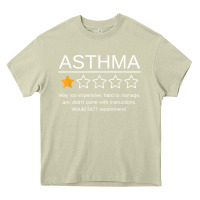 Mossy funny asthma awareness one star rating inhaler wheezy breath t shirt Heavy Core Tee - linhVisuals