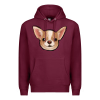 Burgundy Chihuahua Premium Hoodie - Jasminsmagicworld