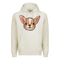 Oatmeal Heather Chihuahua Premium Hoodie - Jasminsmagicworld