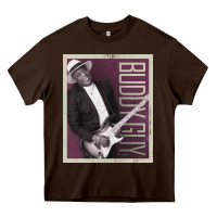 Chocolate Brown buddy guy classic Heavy Core Tee - linhVisuals