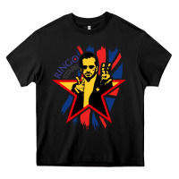 Black ringo starr music concert Heavy Core Tee - linhVisuals