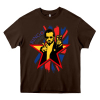 Chocolate Brown ringo starr music concert Heavy Core Tee - linhVisuals