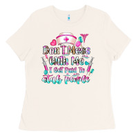 Bone Don't Mess With Me I Get Paid To Stab People Ladies Tee - CowhideDigitalArt