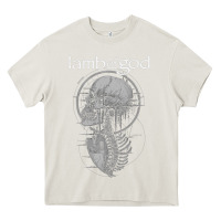 Cream lamb of god music concert Heavy Core Tee - linhVisuals