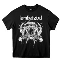 Black lamb of god music concert Heavy Core Tee - linhVisuals