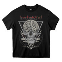Black lamb of god music concert Heavy Core Tee - linhVisuals