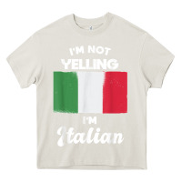 Cream i'm not yelling i'm italian t shirt Heavy Core Tee - linhVisuals