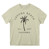 Mossy retro cool laguna beach california palm tree unique novelty sweatshirt Heavy Core Tee - linhVisuals