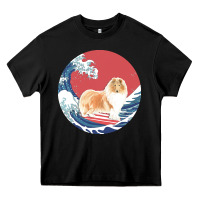 Black rough collie t  shirt rough collie gifts   ocean waves surfing rough c Heavy Core Tee - linhVisuals