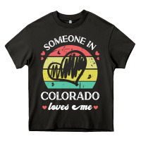 Asphalt someone in colorado loves me t  shirt someone in colorado loves me fun Heavy Core Tee - linhVisuals