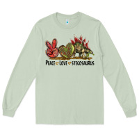 Matcha Peace Love Stegosaurus Long Sleeve Tee - LillyAllenDesigns