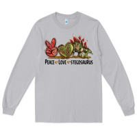 Moon Dust Peace Love Stegosaurus Long Sleeve Tee - LillyAllenDesigns