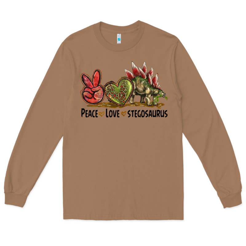 Peace Love Stegosaurus Long Sleeve Tee by LillyAllenDesigns | Teevron