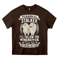 Chocolate Brown great pyrenees stalker great pyrenees gifts great pyrenees t shirt Heavy Core Tee - linhVisuals